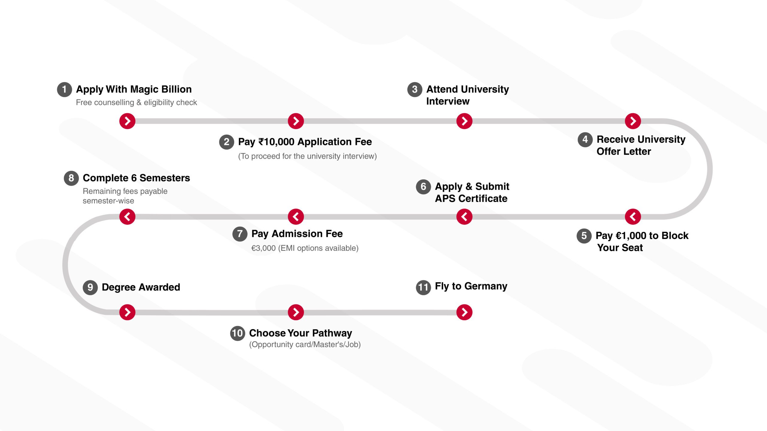 Step-by-Step Journey Infographic
